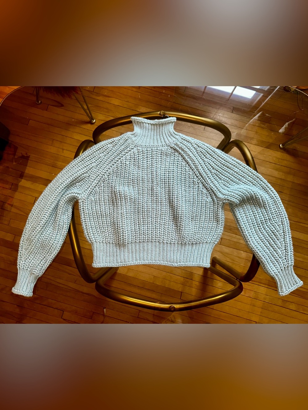 H&M Cozy Knit Turtleneck Sweater - Blue - Picture 2 of 10